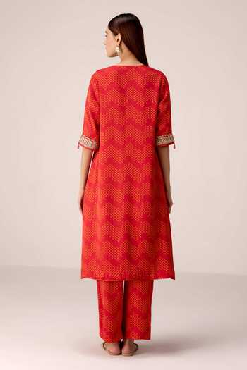 Shyam Narayan Prasad Bandhani Print Kurta Set
