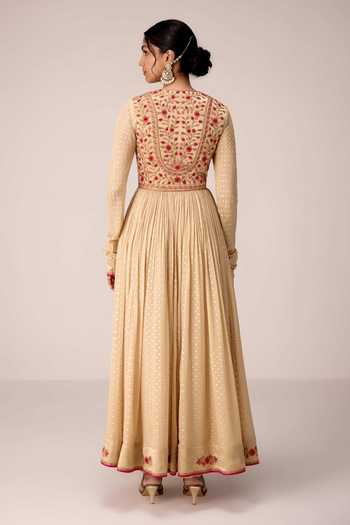 Shyam Narayan Prasad Dori Embroidered Anarkali Set