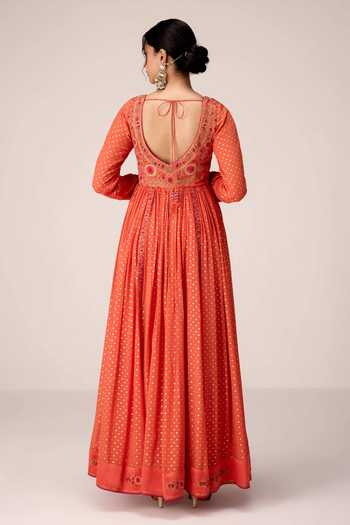 Shyam Narayan Prasad Yoke Embroidered Anarkali Set