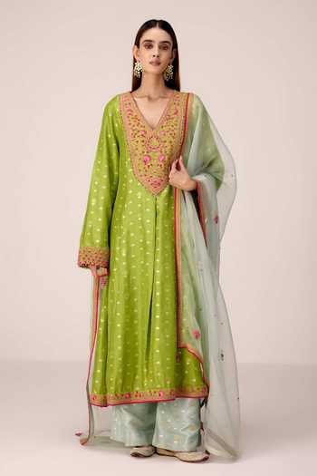 Shyam Narayan Prasad Dori Embroidered Kurta Set