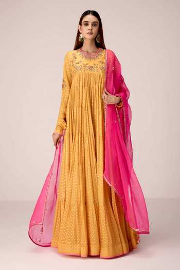 Shyam Narayan Prasad Zardozi Embroidered Anarkali Set