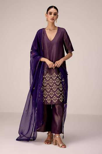 Shyam Narayan Prasad Zardozi Work Kurta Set