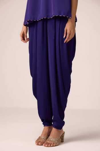 Shop Shyam Narayan Prasad Purple Organza, Satin, Chinon Scoop Neck Zardozi Yoke Embroidered Kurta Set Online at Aza Fashions Shop_Shyam Narayan Prasad_Purple Organza, Satin, Chinon Scoop Neck Zardozi Yoke Embroidered Kurta Set _Online_at_Aza_Fashions