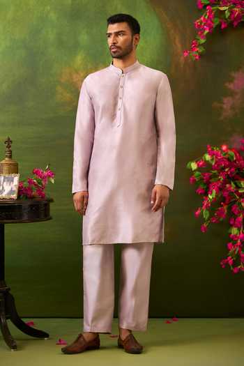 Arihant Rai Sinha Mughal Woven Bundi & Kurta Set 