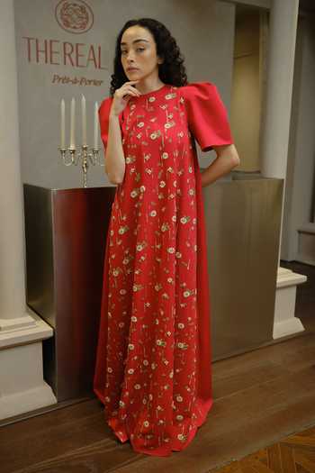 Therealb Hand Embellished Maxi Dress 