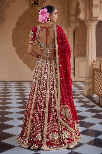 Nidhika Shekhar Padmashree Embroidered Lehenga Set 