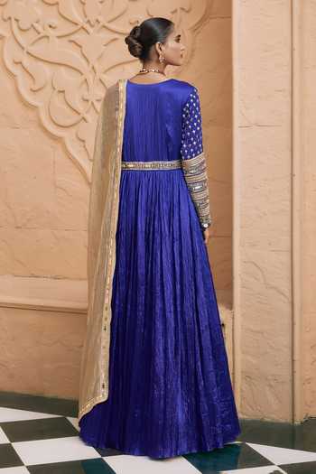 Nidhika Shekhar Neelambara Embroidered Anarkali With Dupatta 