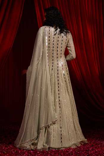 NIDHIKA SHEKHAR Meeras Embroidered Anarkali With Dupatta