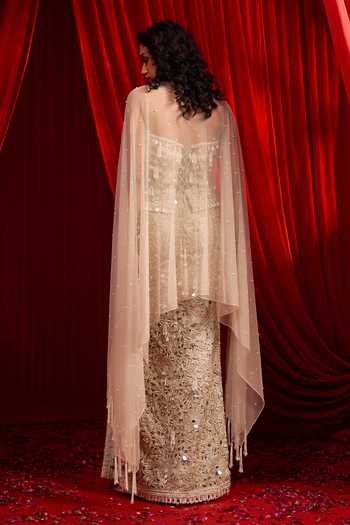 NIDHIKA SHEKHAR Jhilmil Iktar Embroidered Skirt Set