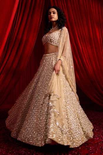 NIDHIKA SHEKHAR Survana Anvaya Embroidered Bridal Lehenga Set