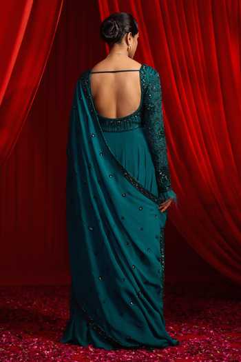 NIDHIKA SHEKHAR Haritah Anvaya Embroidered Anarkali With Dupatta