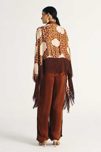 Kamaali Pret Nubia Printed Cape Set 