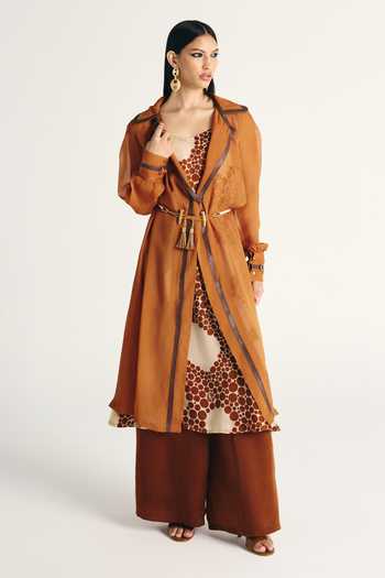Kamaali Pret Reema Trench Coat & Pant Set 