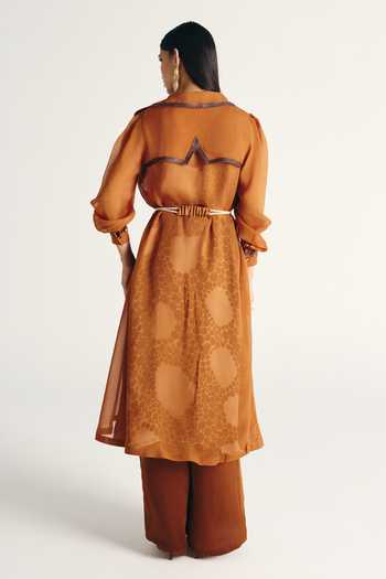 Kamaali Pret Reema Trench Coat & Pant Set 