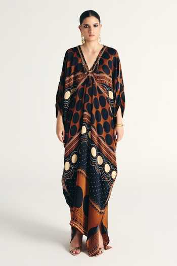 Kamaali Pret Avaan Printed Kaftan 