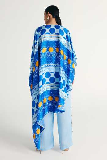 Kamaali Pret Azur Printed Tunic & Pant Co-Ord Set 