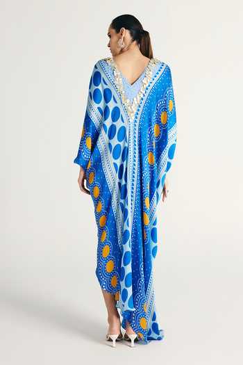 Kamaali Pret Zivah Printed Kaftan 