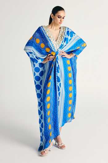 Kamaali Pret Zivah Printed Kaftan 