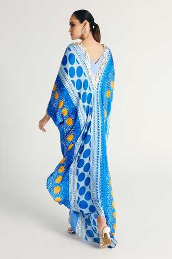 Kamaali Pret Samra Printed Kaftan & Pant Set 