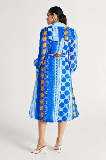 Kamaali Pret Hala Trench Coat With Belt 