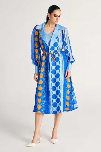 Kamaali Pret Hala Trench Coat With Belt 