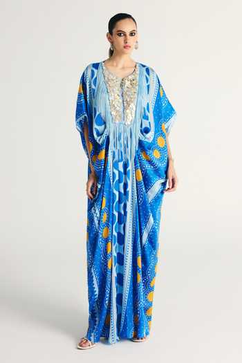 Kamaali Pret Kiva Printed Kaftan 