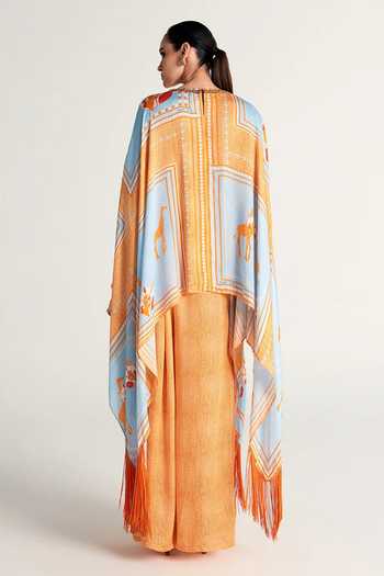 Kamaali Pret Sahra Printed Top & Pant Co-Ord Set 