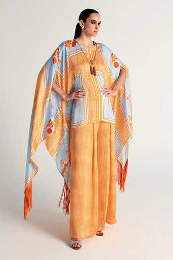 Kamaali Pret Sahra Printed Top & Pant Co-Ord Set 