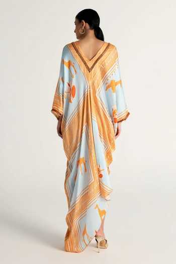 Kamaali Pret Kenza Printed Kaftan 