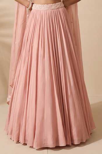 Buy Aneesh Agarwaal Pink Silk Organza, Organza, Satin Square Adalyn Embroidered Pearl Cape Skirt Set Online at Aza Fashions Buy_Aneesh Agarwaal_Pink Silk Organza, Organza, Satin Square Adalyn Embroidered Pearl Cape Skirt Set _Online_at_Aza_Fashions