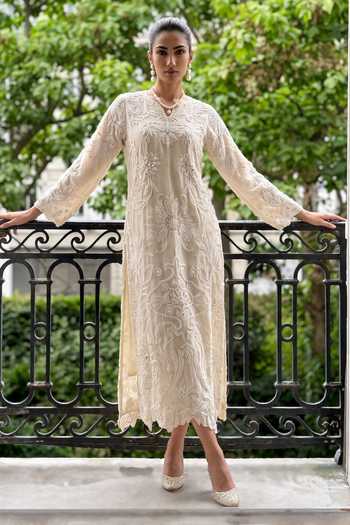 Aneesh Agarwaal Lisette Embroidered Kurta & Pant Set