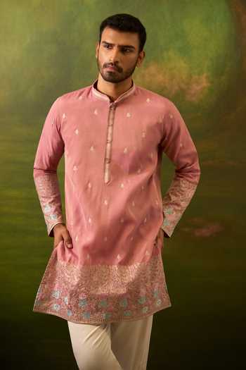 Arihant Rai Sinha Floral Woven Kurta Set 