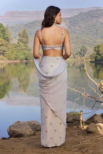Aaryaa By Kashveen Kohli Selene Hand Work High-Waisted Skirt Set 