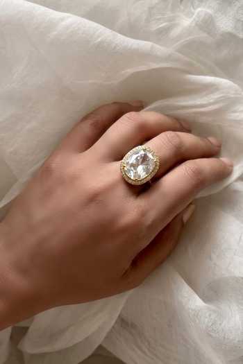 Prestones Polki Embellished Ring 