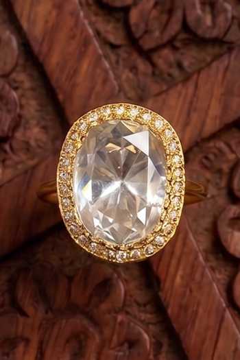 Prestones Polki Embellished Ring 