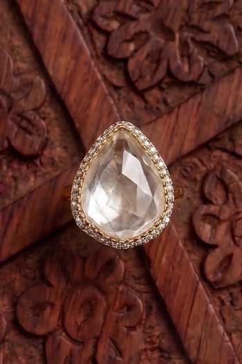 Prestones Polki Embellished Ring 