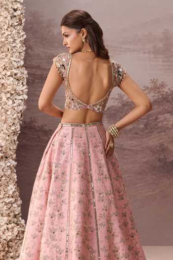 Parul Gandhi Raina Mirror Embroidered Lehenga Set 