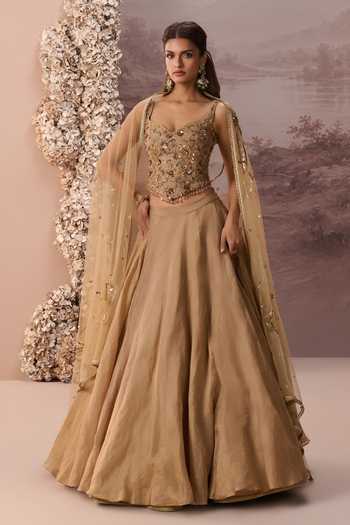Parul Gandhi Tabeer Embellished Corset Lehenga Set 