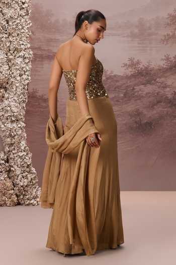 Parul Gandhi Riwaayat Embroidered Corset Palazzo Set 