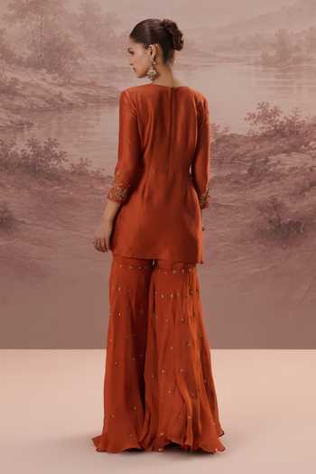 Parul Gandhi Mahira Embroidered Kurta Sharara Set 
