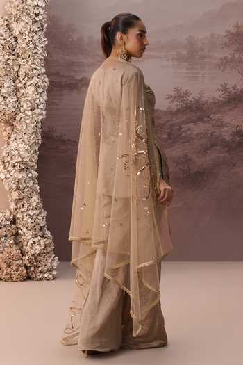 Parul Gandhi Meher Embroidered Kurta Sharara Set 