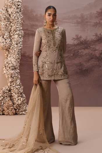 Parul Gandhi Meher Embroidered Kurta Sharara Set 