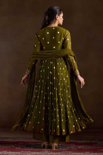 Almaari By Pooja Patel Ojasvi Pure Chanderi Anarkali Set 