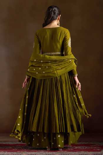 Almaari By Pooja Patel Oshira Aari Embroidered Anarkali Set 