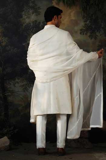 Ayush Jain Nazm Embroidered Sherwani Set 