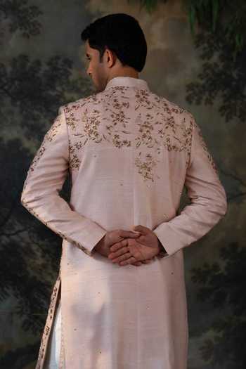 Ayush Jain Gulabi Embroidered Sherwani Set 