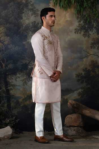Ayush Jain Gul Vatika Embroidered Nehru Jacket Set 