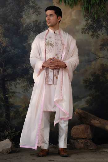 Ayush Jain Gul Vatika Embroidered Nehru Jacket Set 