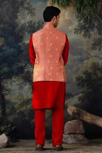 Ayush Jain Surya Hand Embroidered Nehru Jacket & Kurta Set 