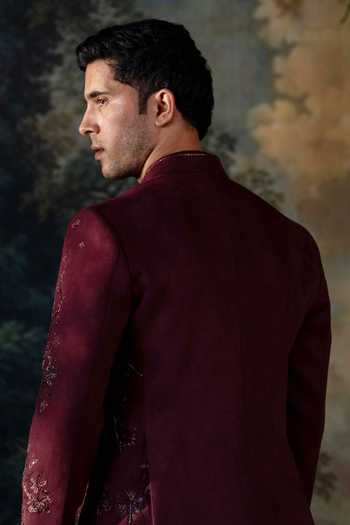 Ayush Jain Yamini Embroidered Bandhgala Set 